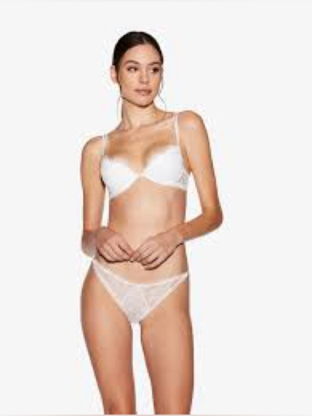 La Perla Cream Lace Push Up Balconette Bra